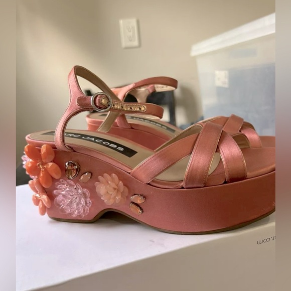Marc Jacob’s Platform Sandals Size 38, Color Salmon - Picture 2 of 7